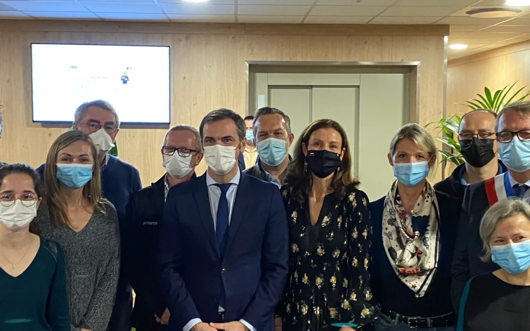 Venue d&rsquo;Olivier VERAN à la maison de santé pluridisciplinaire MEDIVIE